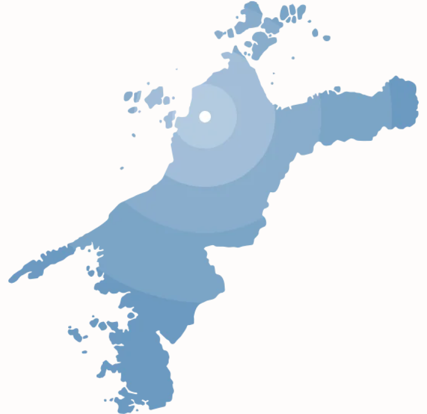 松山市を中心とした愛媛県全域の対応エリア